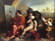Dosso Dossi Jupiter, Mercury and Virtue oil painting reproduction